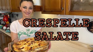 CRESPELLE SALATE RIPIENE ricetta facile e veloce [upl. by Enineg]