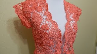 Bolero Crochet Primavera 2 de 2 cc [upl. by Jacobo]