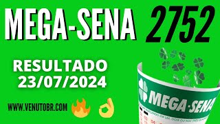 🍀 Resultado MegaSena 2752 [upl. by Beacham122]