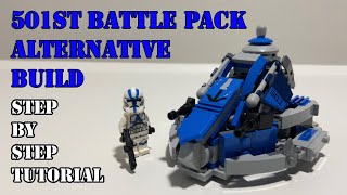 LEGO 501st Battle Pack Alternative Build  Heavy Speeder StepbyStep Tutorial [upl. by Aihc]