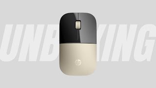 HP Z3700 Wireless Mouse Modern Gold UnboxingReview  BelieveAB [upl. by Nahsar]