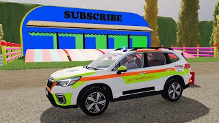 TRANSPORTING POLICE CARS JCB FASTRACCLASS MCCORMICK TRACTORS DACIA FARMING SIMULATOR 22 [upl. by Sydelle]