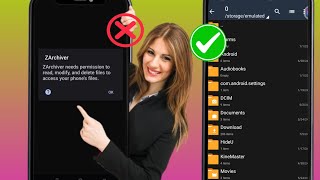 The Files app version does not support grant access to folders  OBB folder not showing  ZArchiver [upl. by Samalla]