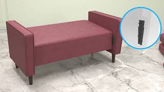 Jeometri 2Seater Sofa Assembly video [upl. by Laeira982]