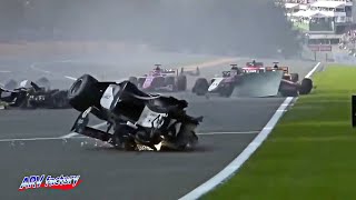 Anthoine Hubert Fatal Crash 2019 F2 Belgium Race 1 [upl. by Nawor]