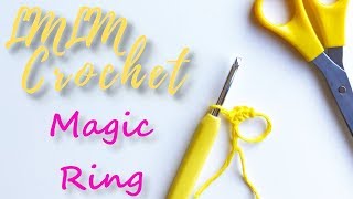 How to Crochet the Magic Ring Circle For Beginners [upl. by Obaza698]