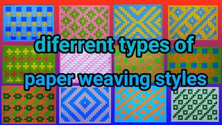 different types of paper weaving paper mat paper weaving tutorial anyaman kertas mudah 3 [upl. by Eed]