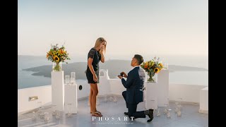 Emotional Wedding Proposal Dana Weddings Santorini [upl. by Moishe]