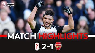 HIGHLIGHTS  Fulham 21 Arsenal  New Years Eve Delight 🎆 [upl. by Valentino240]