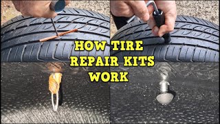 How Tire Repair Kits Work  With Internal Views [upl. by Yesnil395]