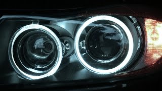 BMW E90 Angel Eyes LED Upgrade LUX [upl. by Edith]