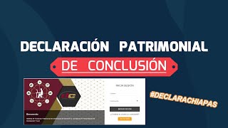 DECLARACION PATRIMONIAL DE CONCLUSION [upl. by Hawley]