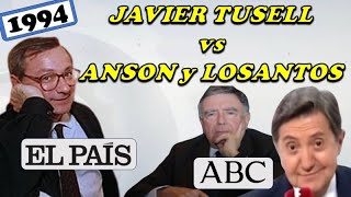 Tusell vs Anson y Jiménez Losantos por libro de Don Juan de Borbón ¿criticar al competidor 1994 [upl. by Aineval]