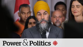 Singh says video announcing the death of the NDPLiberal pact was shot weeks ago  Power amp Politics [upl. by Martell144]