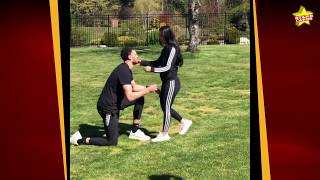 Bulls star Zach LaVine delivers slamdunk marriage proposal to longtime girlfriend Hunter Mar [upl. by Llert]