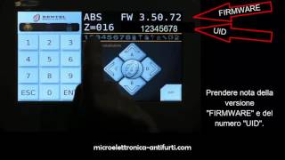 Leggere la versione Firmware e numero UID con Tastiera MTouch [upl. by Norb]