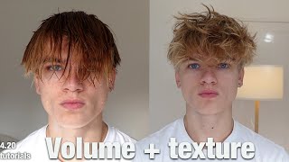 How to add texture and volume to straight flat hair  the best products to use Hair tutorials EP 2 [upl. by Dorolisa]