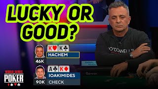 Pocket Kings for Joe Hachem in the 2021 WSOP Main Event [upl. by Brockwell549]