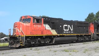 CN 5768 amp 8864 EMDs Gilman IL August 5th 2024 [upl. by Okubo]