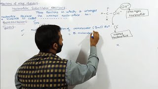 Nucleophilic substitution SN Reactions  12th class chemistry  chno10 [upl. by Nahtnhoj]