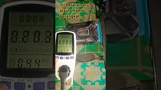 Review pemakaian Watt meter digital wattmeter listrik [upl. by Leshia]