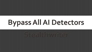 Stealthwriter effortlessly bypasses AI detectors Tiger Technology [upl. by Mehta]