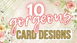 10 AMAZING yet QUICK amp EASY card making designs  cardmaking tutorial 2023  DIY Birthday card ideas [upl. by Inva]