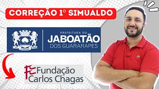 CONCURSO JABOATÃO  CORREÇÃO DO 1º SIMULADO [upl. by Ahsia]