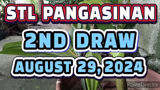 STL PANGASINAN RESULT TODAY 2ND DRAW AUGUST 29 2024 5PM  THURSDAY [upl. by Toile]