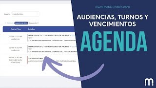 ¡Rediseñamos la agenda  Consultá tus vencimientos audiencias y turnos [upl. by Eirac]