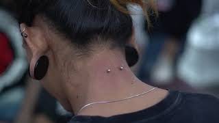 BIRTHDAY GIFT GRATIS PIERCING amp TATTOO SETIAP HARI Tindik Bagian Belakang Leher  Nape Piercing [upl. by Haskell]