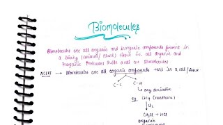 Neet Biology ❤ Biomolecules  Class 11th Biology Handwritten Notes With PDF biology neet notes [upl. by Hassadah]