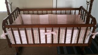 How To Custom Make A Bumper For A Crib Or Bassinet Step By Step [upl. by Okihcim]