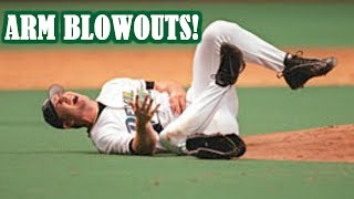 MLB  ARM BLOWOUTS TERRIBLE ARM INJURIES  1080p HD [upl. by Siulesoj]