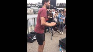 Passenger  Holes Busking in London 050514 [upl. by Nylirahs420]