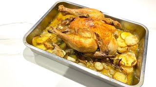 POULET RÔTI AU FOUR RECETTE FACILE ET RAPIDE [upl. by Behl522]