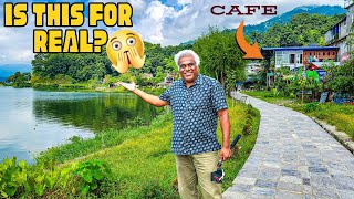 Shocked 😲 Never Seen a CAFE like This Before 😍🏞️Epic Lakeside View Cafe In Pokhara Nepal Vlog5 [upl. by Germana]