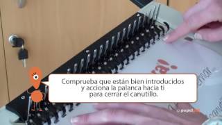 Consejos para encuadernación con canutillo Papelyacom [upl. by Ahcsropal]