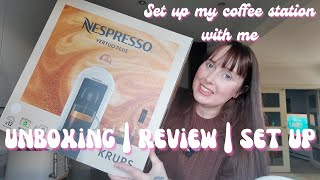 Nespresso Vertuo Plus Unboxing  Set Up  Review  Coffee Station Set Up nespressovertuo coffee [upl. by Crista]