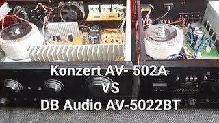 KONZERT AV502A vs DB Audio 5022BT sino ang malakas sa dalawang amplifier tutorial amplifier [upl. by Egedan]