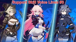 Flame Chasers support skill voice lines Part 3  Honkai Impact 3rd [upl. by Rozanne]