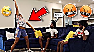 TWERKING ON LIVE IN FRONT OF MY OVER PROTECTIVE BROTHERS HILARIOUS REACTION [upl. by Phillada]