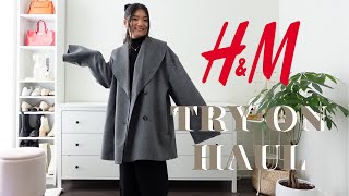 HampM NEW IN COAT TRY ON HAUL AW 2023 [upl. by Aseefan]