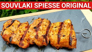 ♨️ GRILLBLITZ Original Souvlaki Spieße perfekt vom Gasgrill BBQ Tutorial Spiesse griechisch [upl. by Musser]