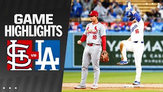 Cardinals vs Dodgers Game Highlights 33024  MLB Highlights [upl. by Palmira]