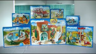 Unboxing Playmobil  La maison de vacances 2018 – 9420 9421 9422 9423 9424 9425 9426 [upl. by Chubb]