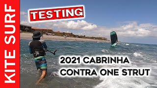 Testing 2021 Cabrinha Contra One Strut [upl. by Rainer30]