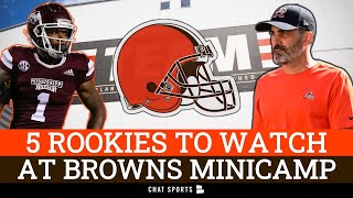 Top 5 Players To Watch At Cleveland Browns Rookie Minicamp Ft Perrion Winfrey amp Martin Emerson [upl. by Morville]