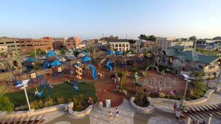 Owensboro Kentucky Downtown Riverfront Aerial HD [upl. by Fortunna]