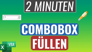 ComboBox mit Tabellendaten füllen Kombinationsfeld  Excel VBA [upl. by Lynda]